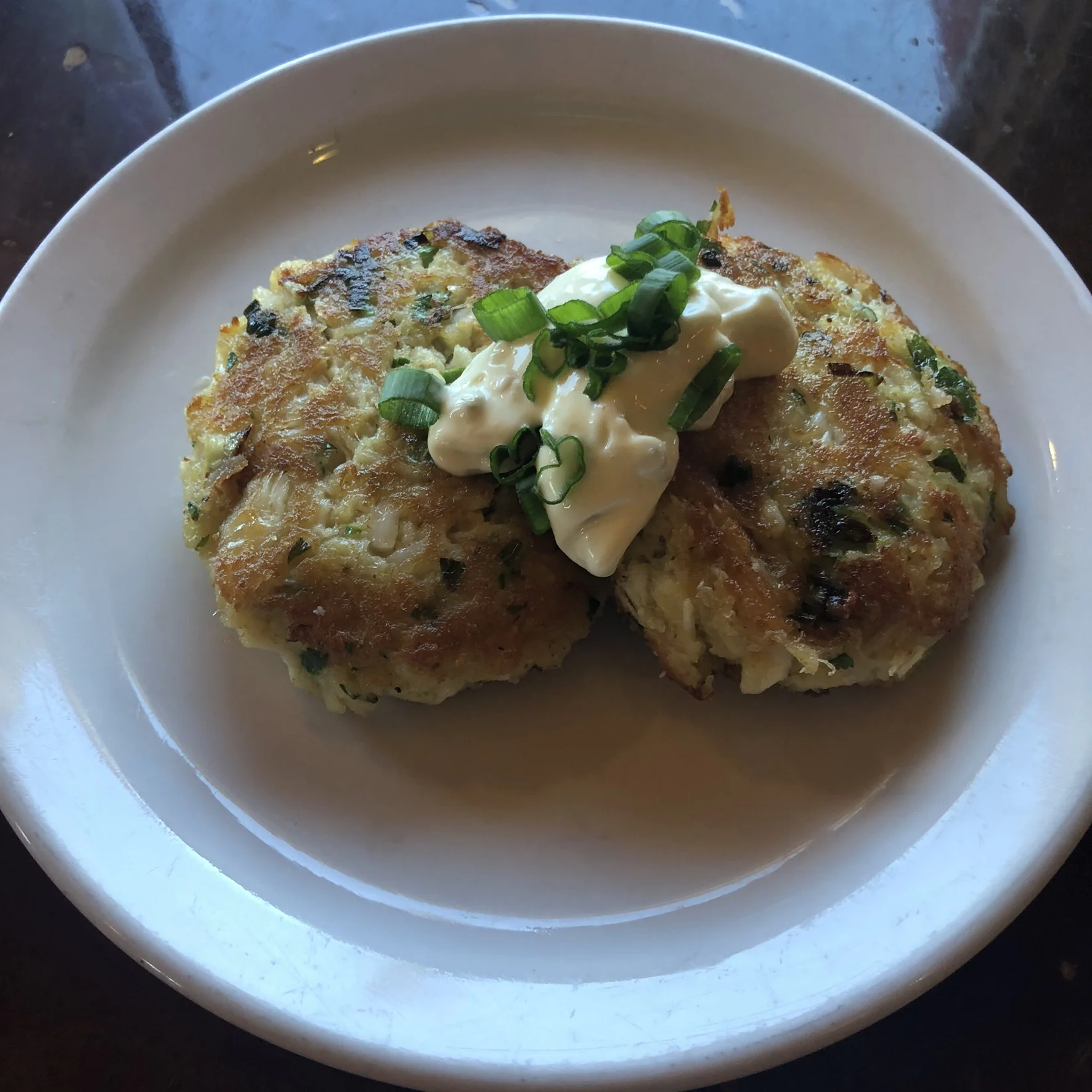 finished crab cakes arapahoe cafe