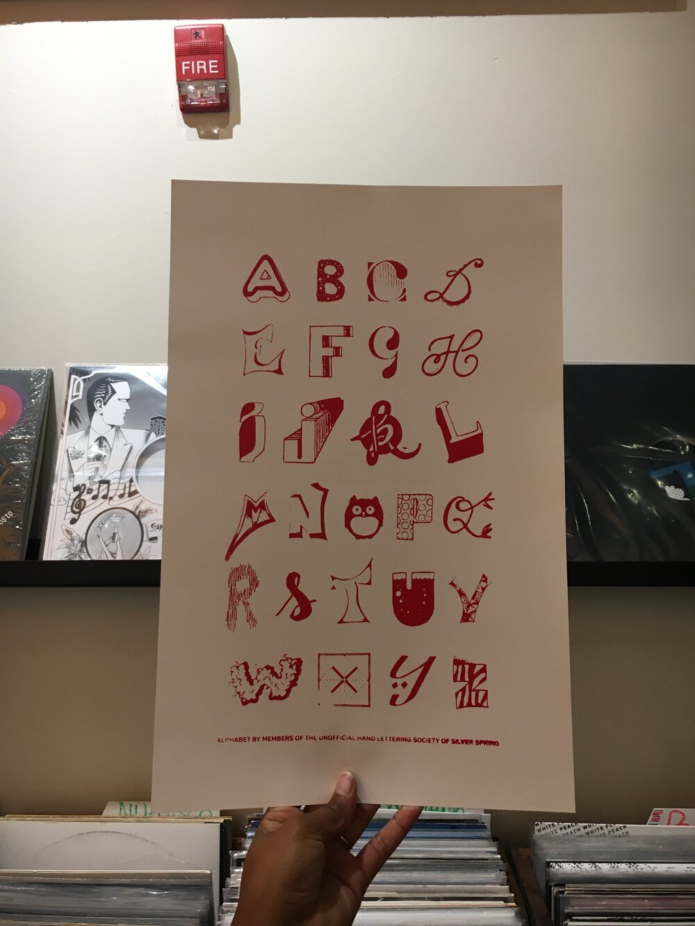  A collaborative poster screen printed with Soul and Ink Crew 