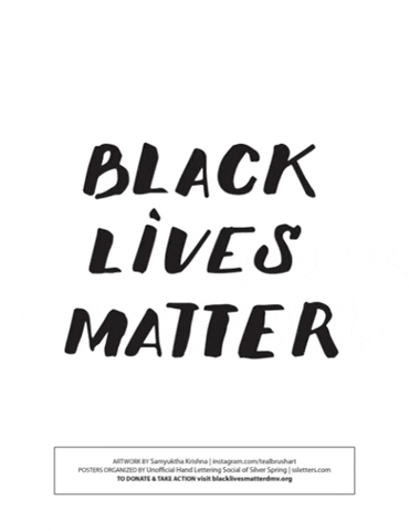  Our Black Lives Matter downloadable posters. Lettering for good. 