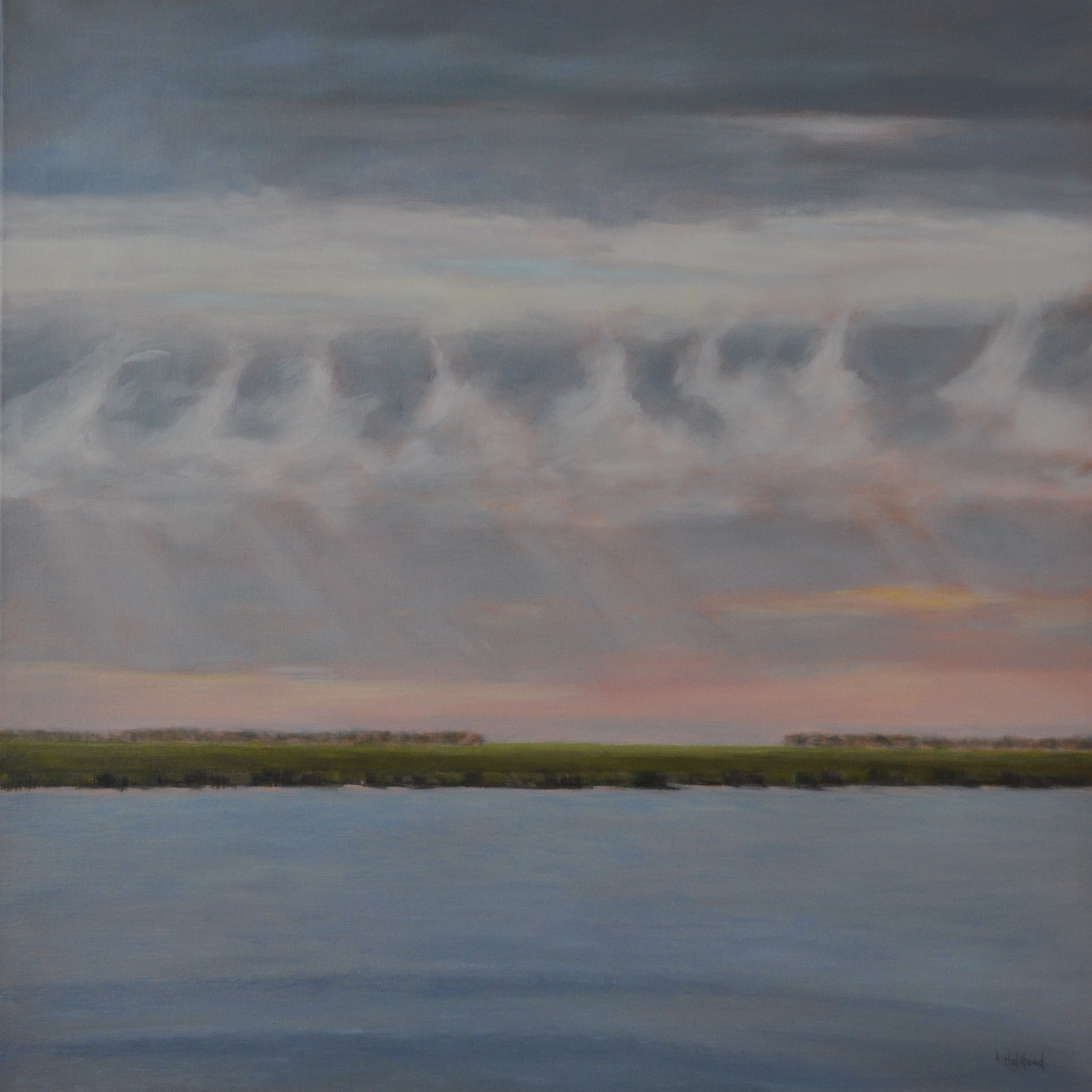 Cloud Waves, Oil on Linen, 30 x 30, sold