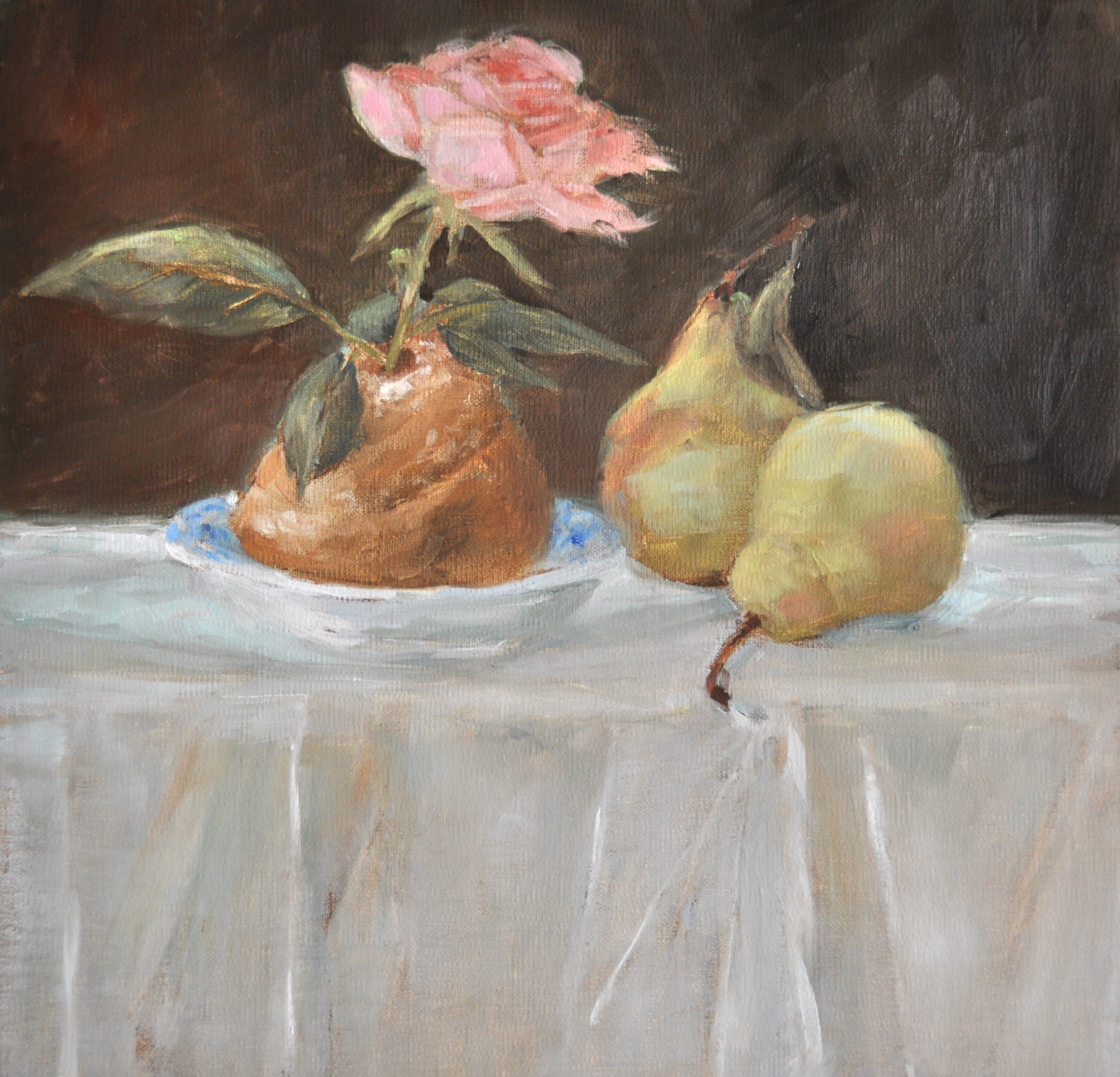 After Manet's Brioche, Oil on Linen, 12 x 12, sold