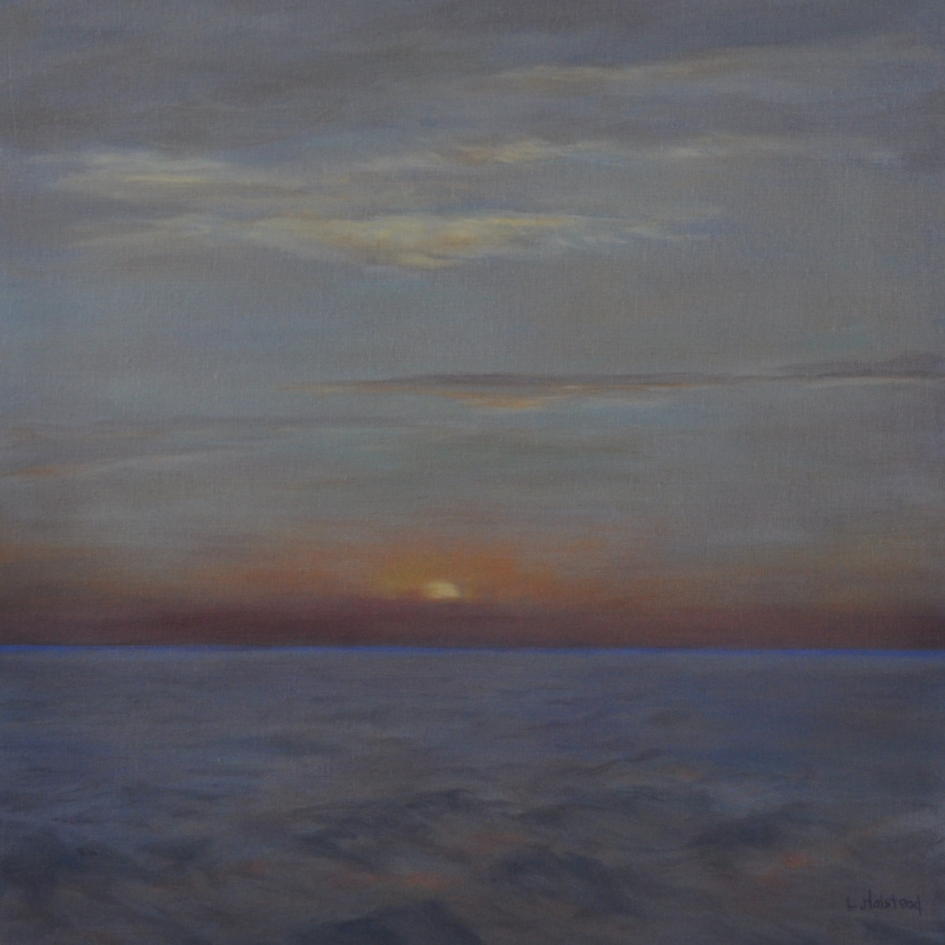 Heading South, Oil on Linen, 14 x 14, sold