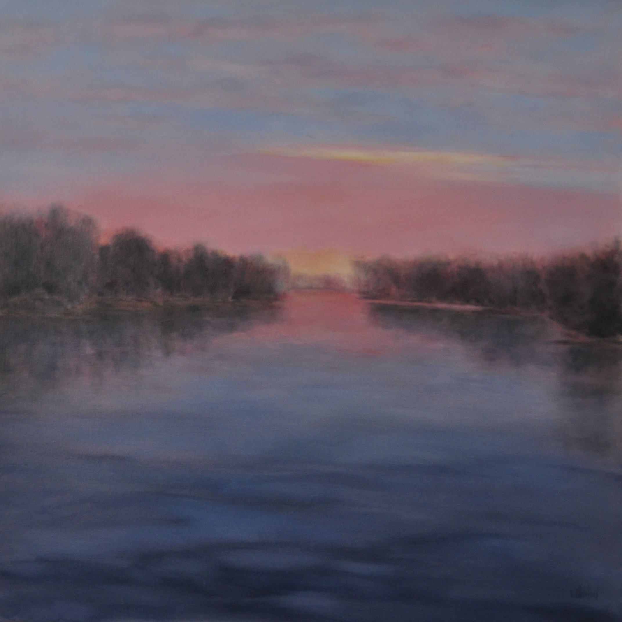 Evening's Invitation, Oil on Linen, 30 x 30, private collection