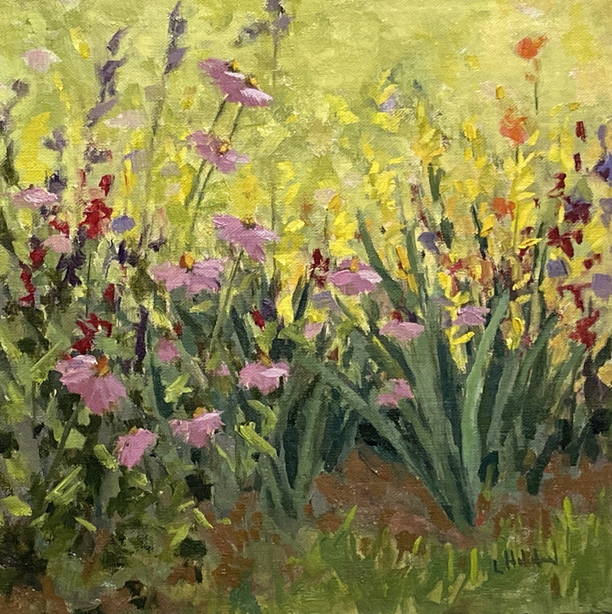 Garden Delight, oil on linen, 8 x 8, sold