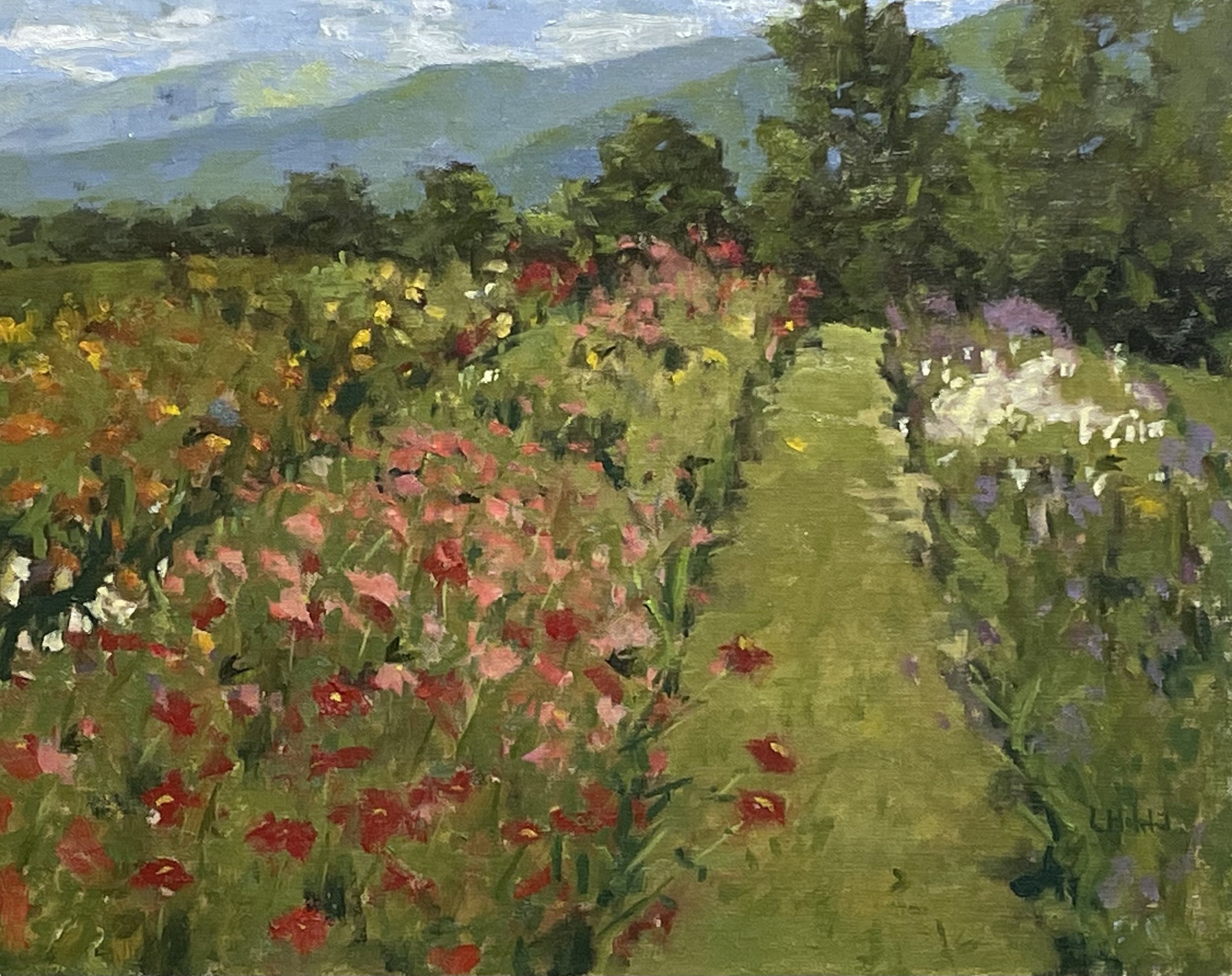 Garden Path, oil on linen, 11 x 14, sold