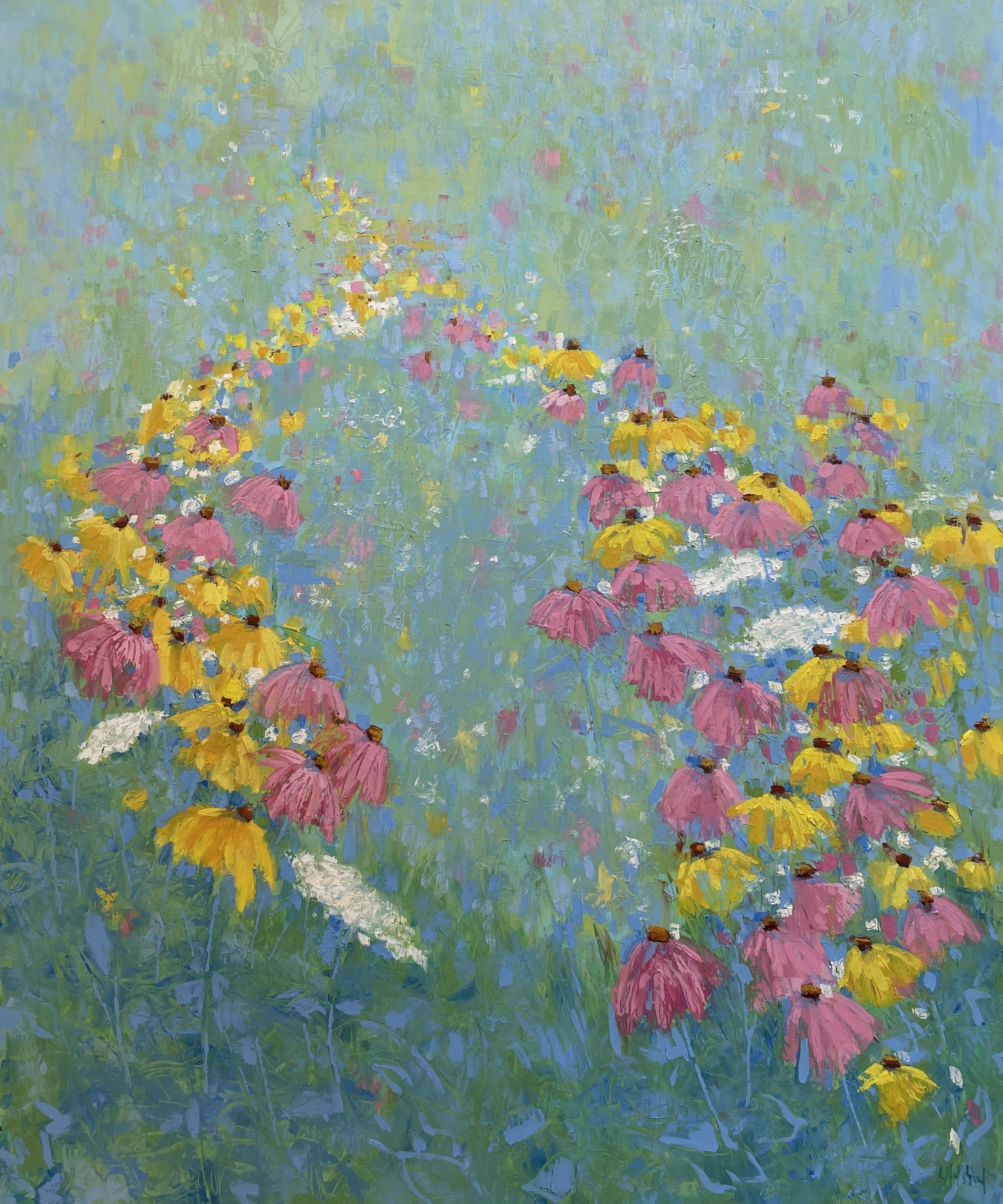 The Blue Sky Dances Everywhere, oil on linen, 24 x 20