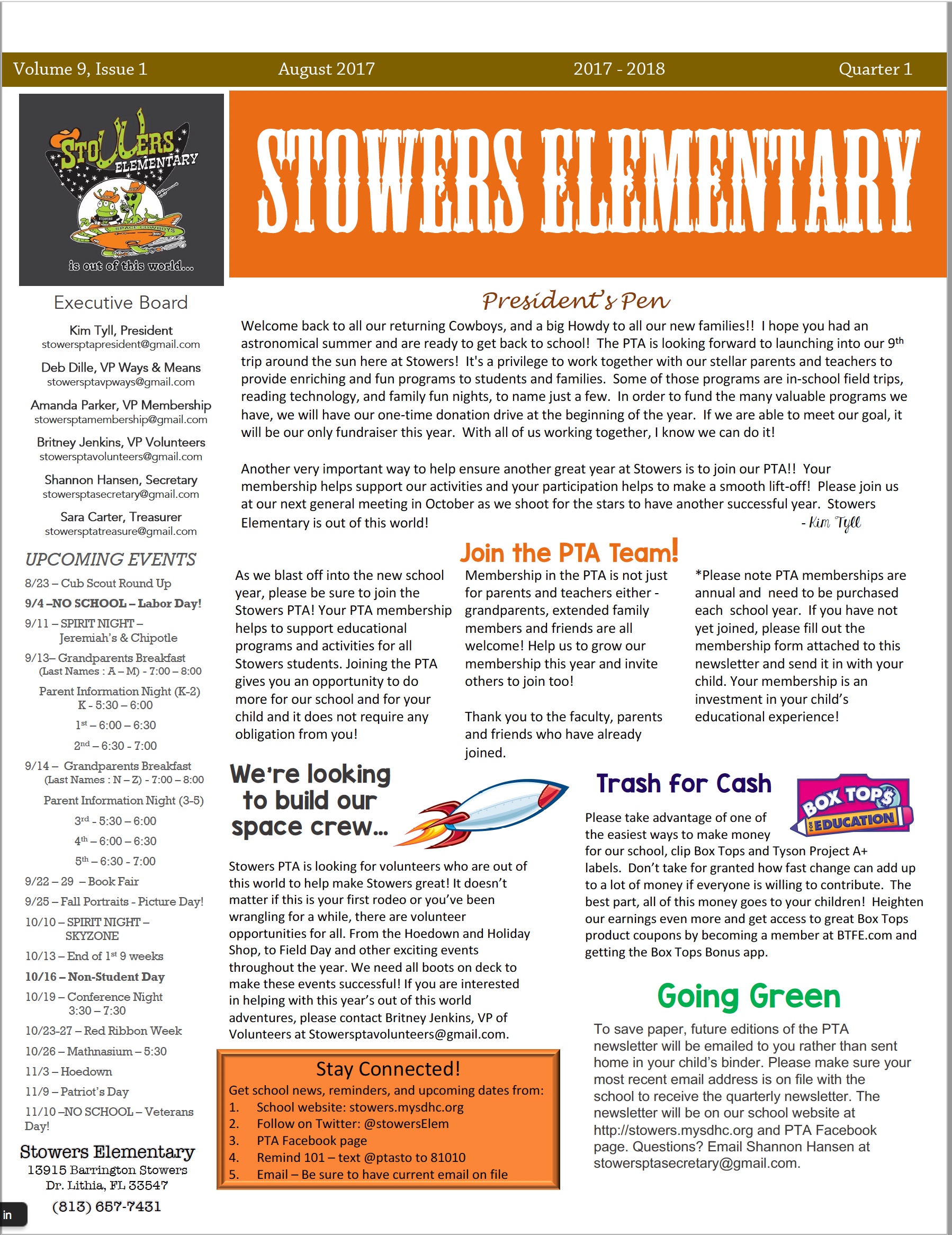 Stowers Q1 2017 Newsletter