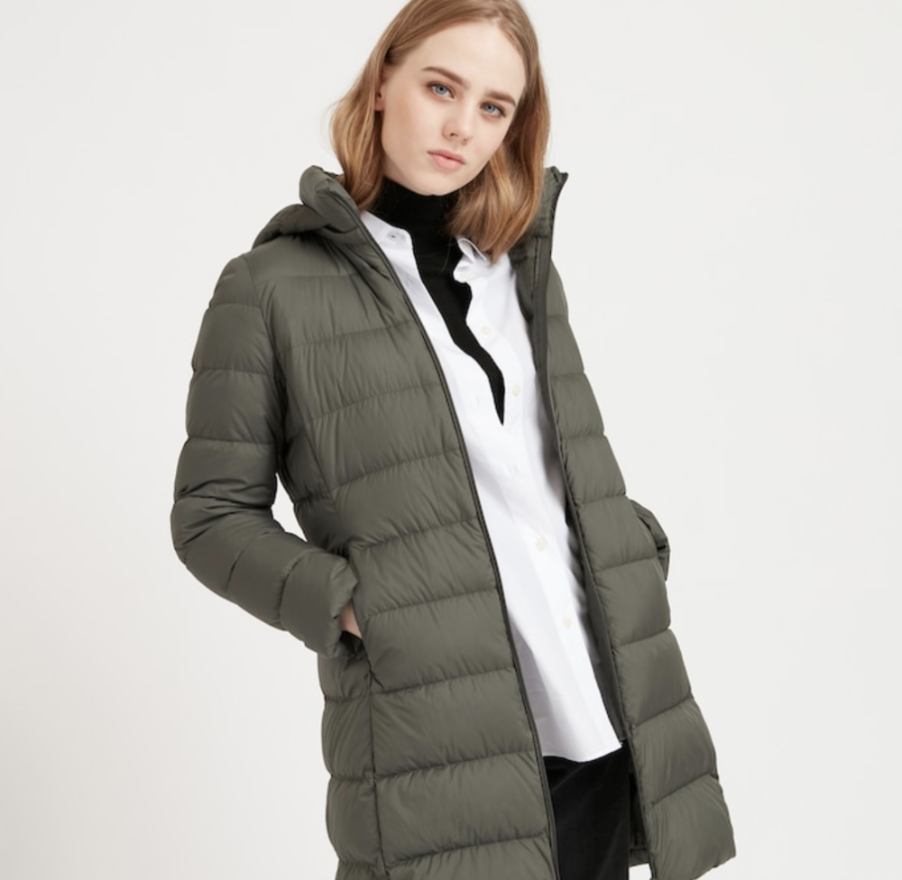 WAWAYA Mens Warm Drawstring Cotton Casual Vogue Mid Length Winter Zip Front Puffer Coat 