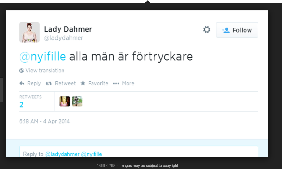 Lady Dahmer Alla män är förtryckare.png