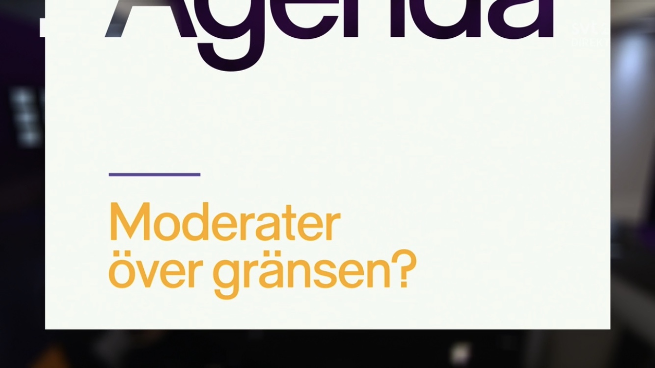 "Moderates crossing the line?" is the text question. 