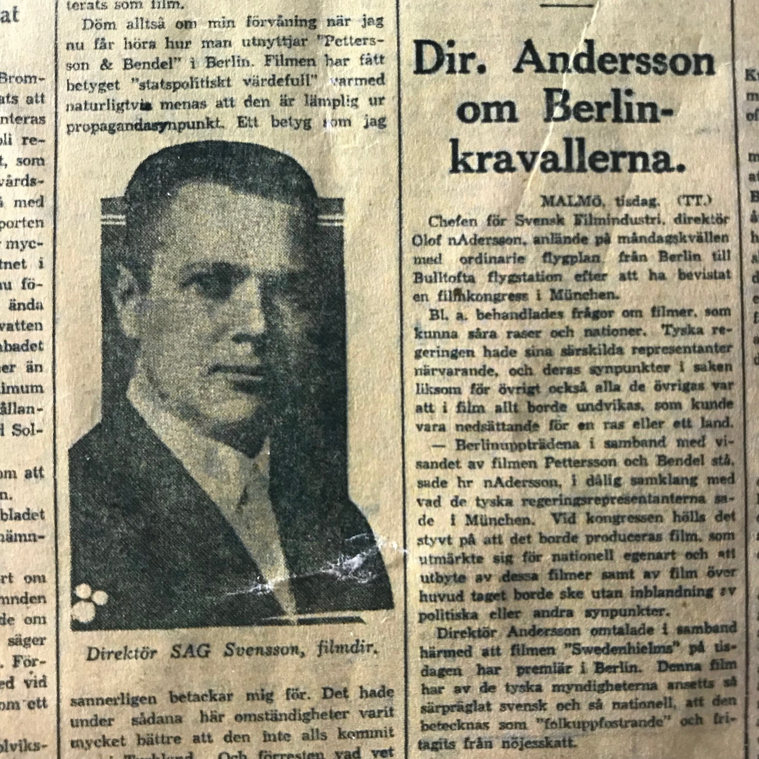 Direktör Svensson var en stilig karl.