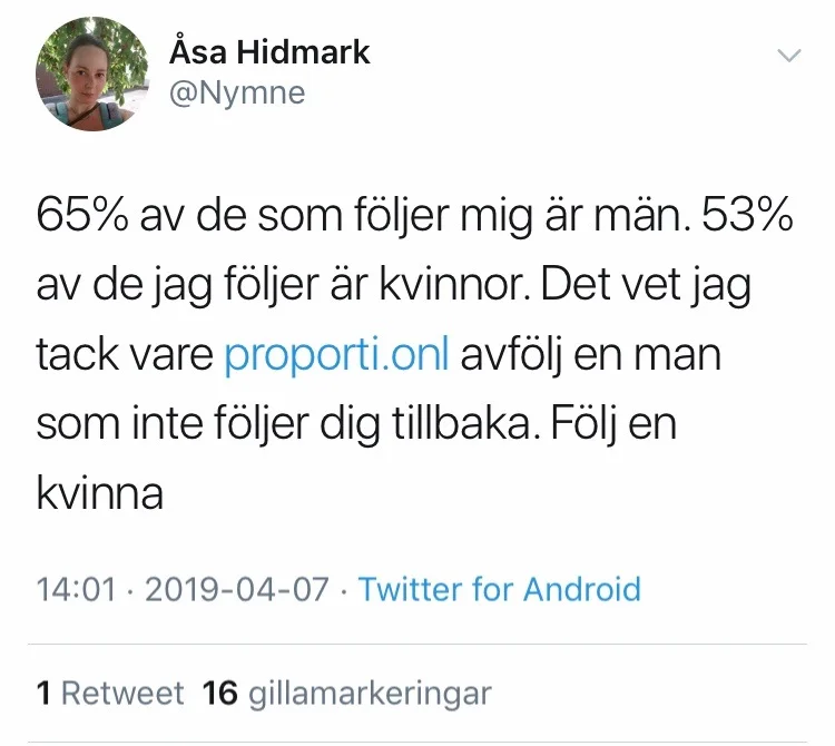 Åsa är tydligen forskare inom naturvetenskap.