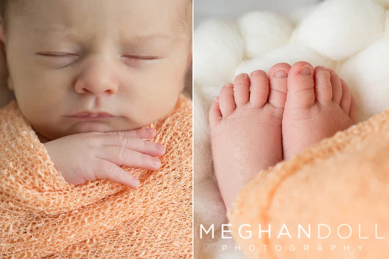 details-of-newborn-girl-in-orange