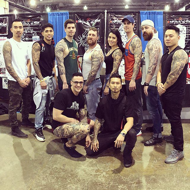 What an unreal weekend! @omkaratattoo family killed it this year! Big thanks to all my cool clients for coming through ππ»π»congratulations to @chrisromolini @conradism @dduran_art got 2nd for best original flash, @carlitosgrey 2nd in best sleeve and 3rd in best chest. I took home 1st and 2nd in black and grey.1st ,2nd, and 3rd in Japanese. 1st and 3rd in sleeve, and 2nd in leg sleeve.