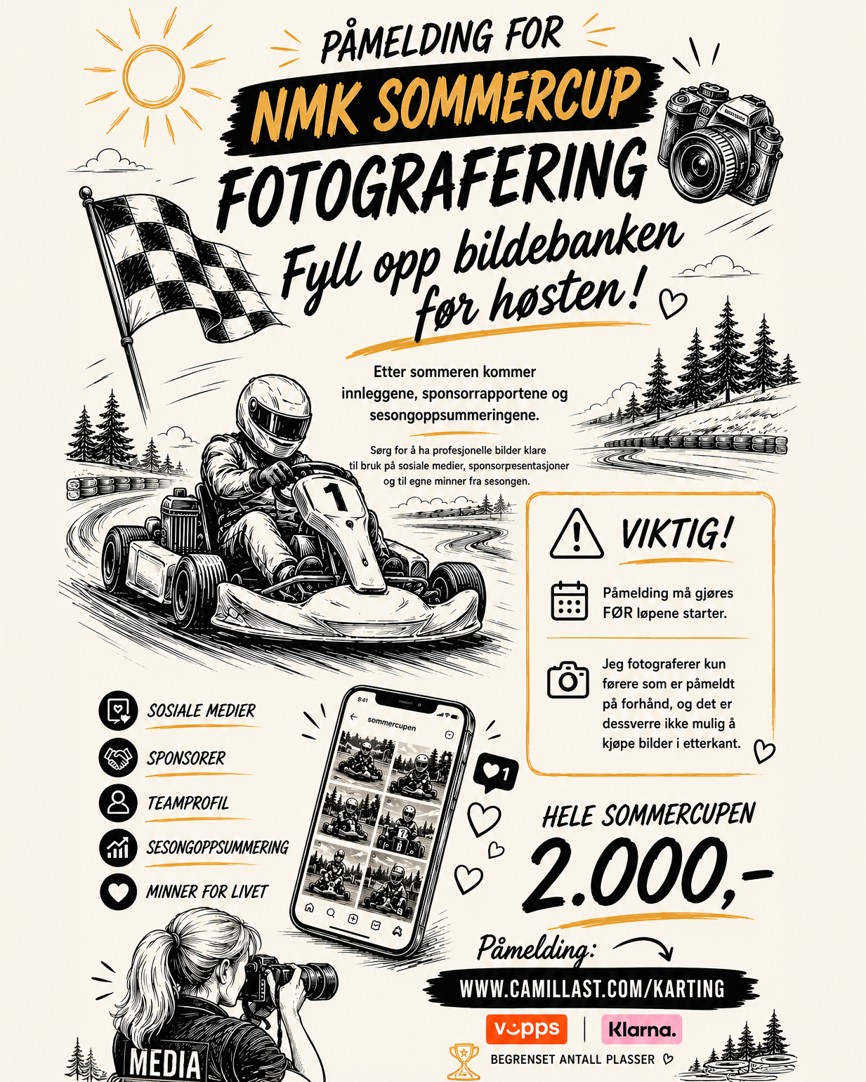 NMK SOMMERCUP 2026 PÅMELDING FOTOGRAFERING