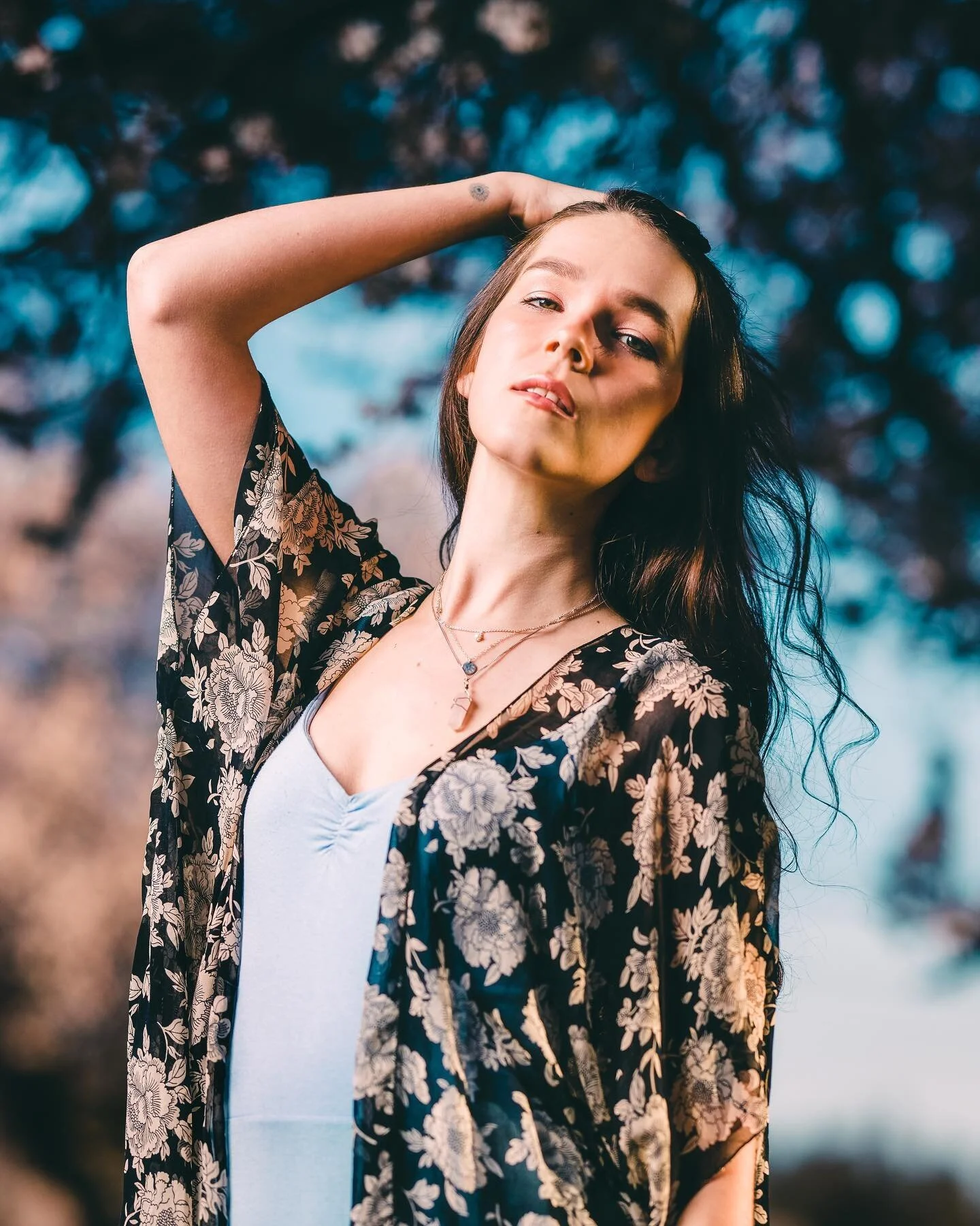 Floral Print.

I think this is my favourite shot from my shoot with @msjodinicole. I love her moody expression and the light leaking through the trees on camera right. I lit most of Jodi with the @godoxlighting AD600pro on camera left and used @polar