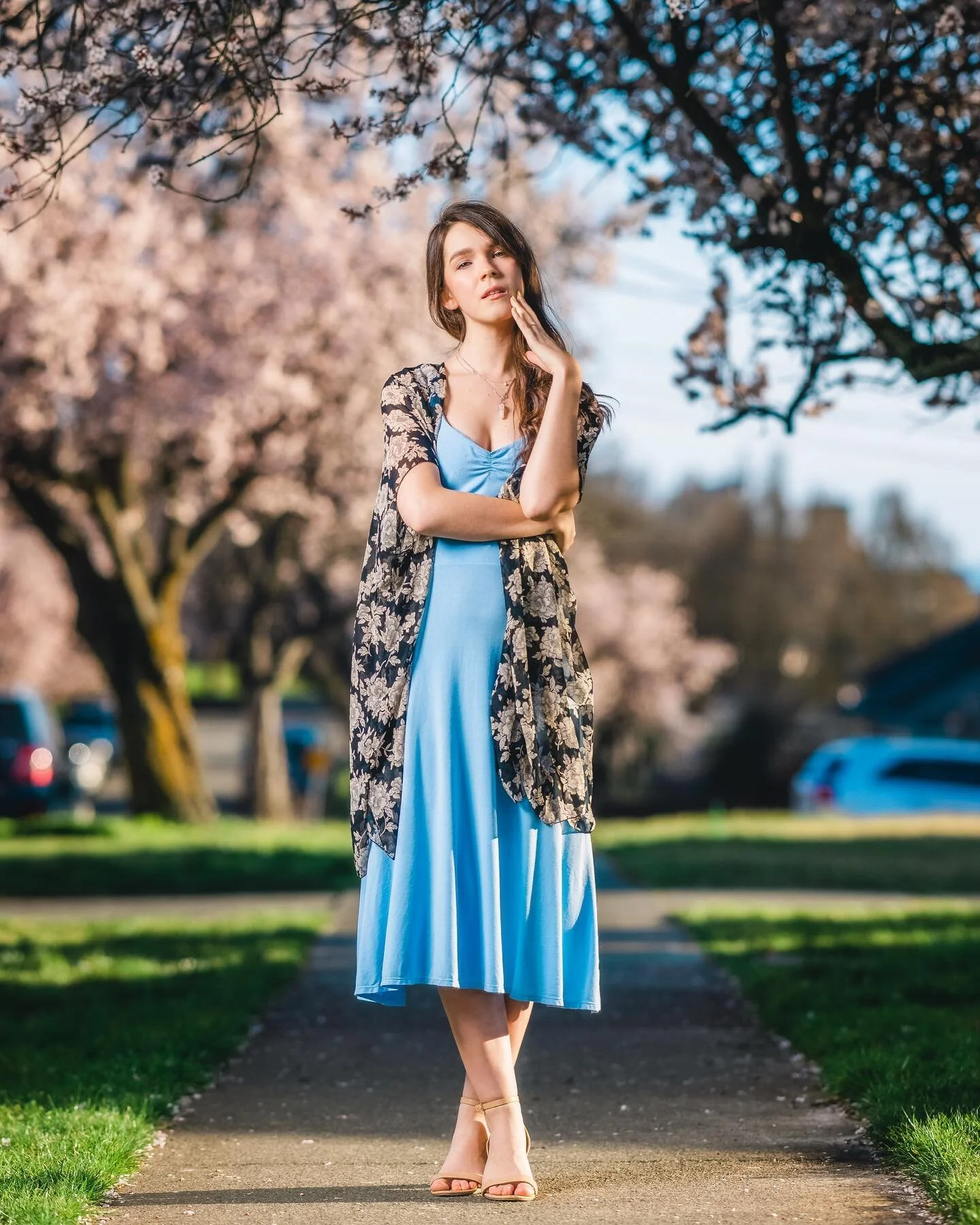 Beneath the Blossom Tree.

This street down the road from where I live was such a fun spot to shoot in; it was especially nice not having to lug my gear around too far. The nicest part about this spot was the smell of the cherry blossoms filling the 
