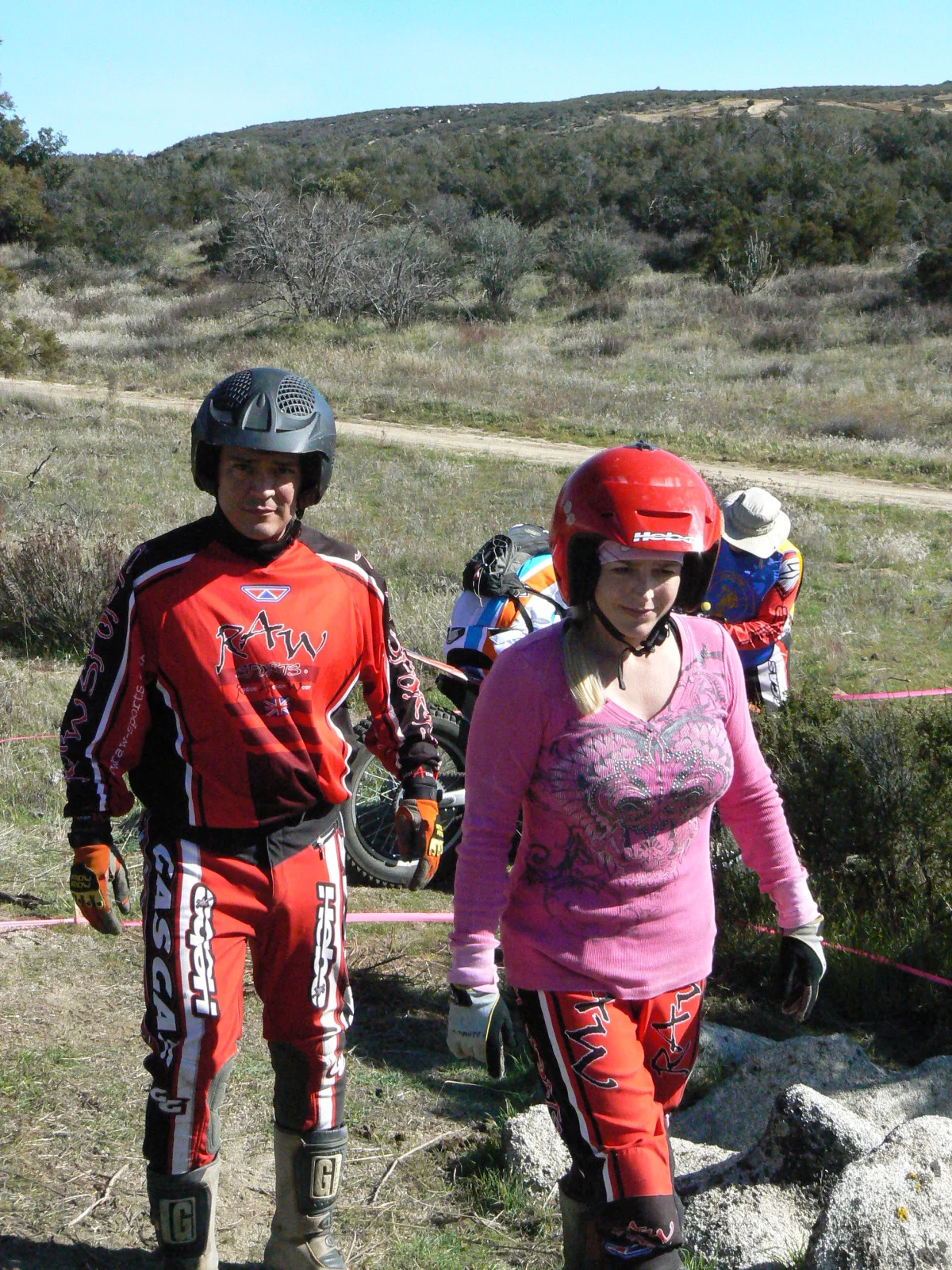 Team Carillo scouts the section.