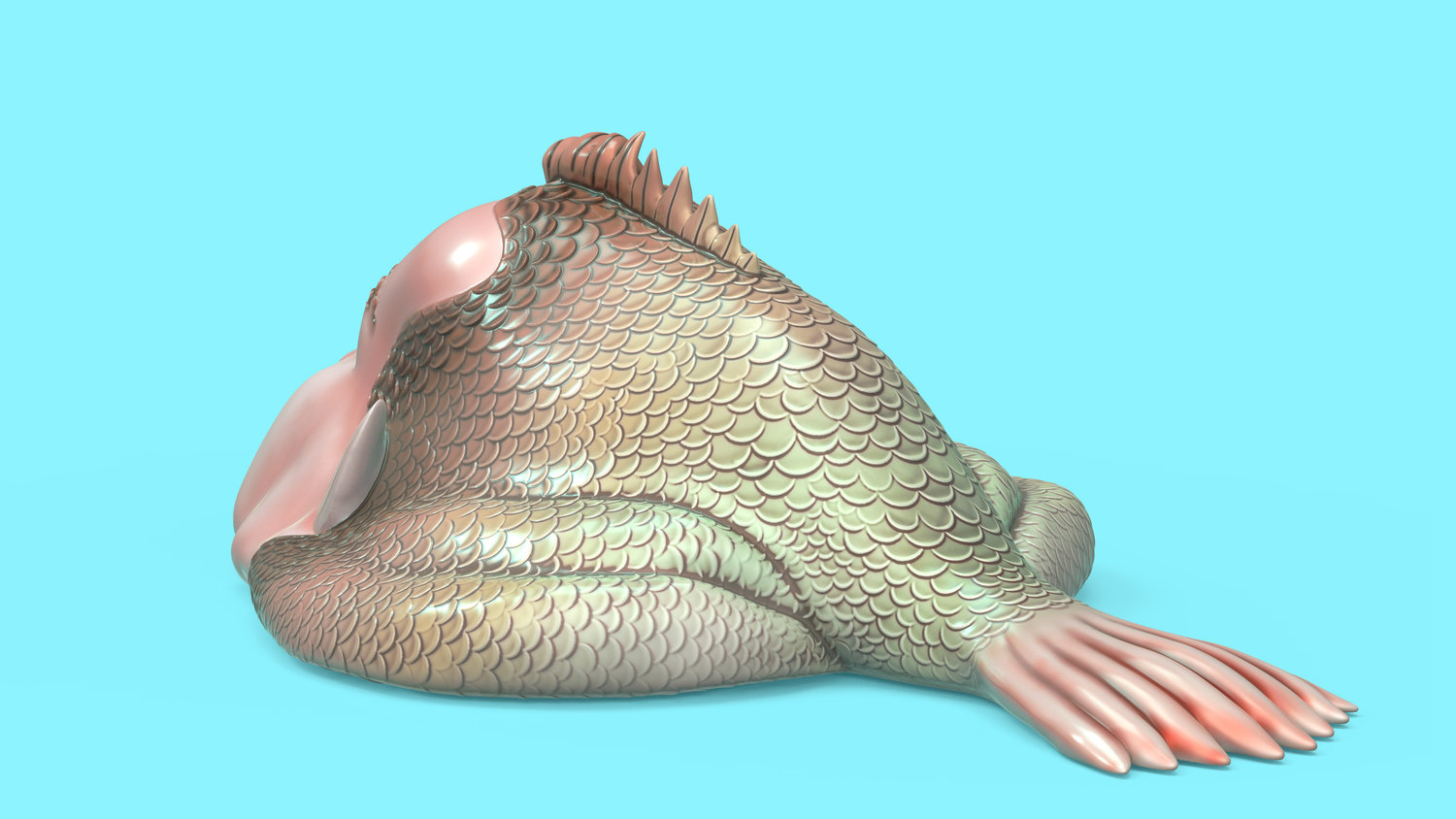 3D Printable Blobmaid, Presupported