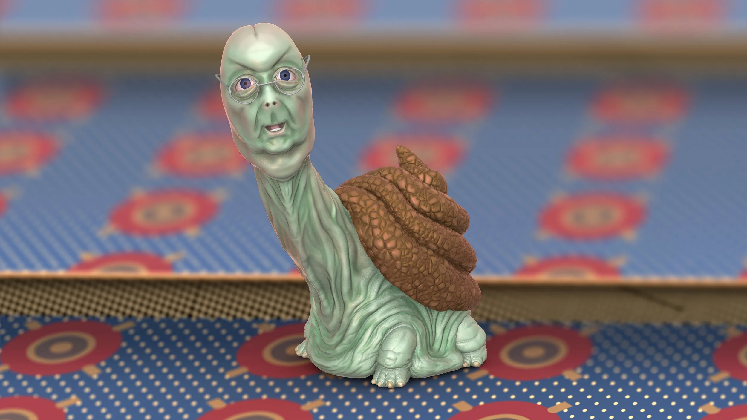 a render of this obstructionist Turdle on the senate floor 