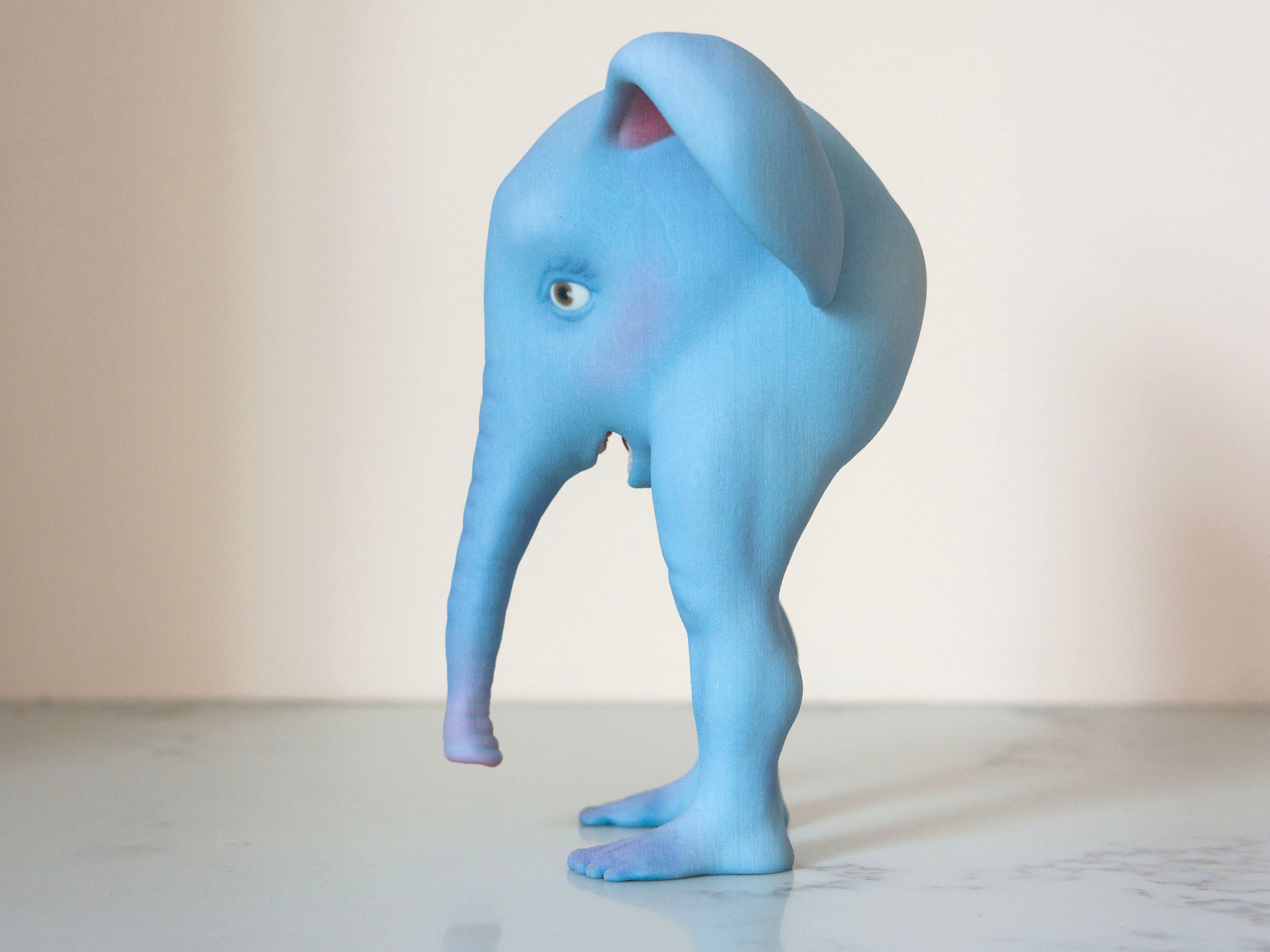 Full-Color Print of the Elephant from Shapeways