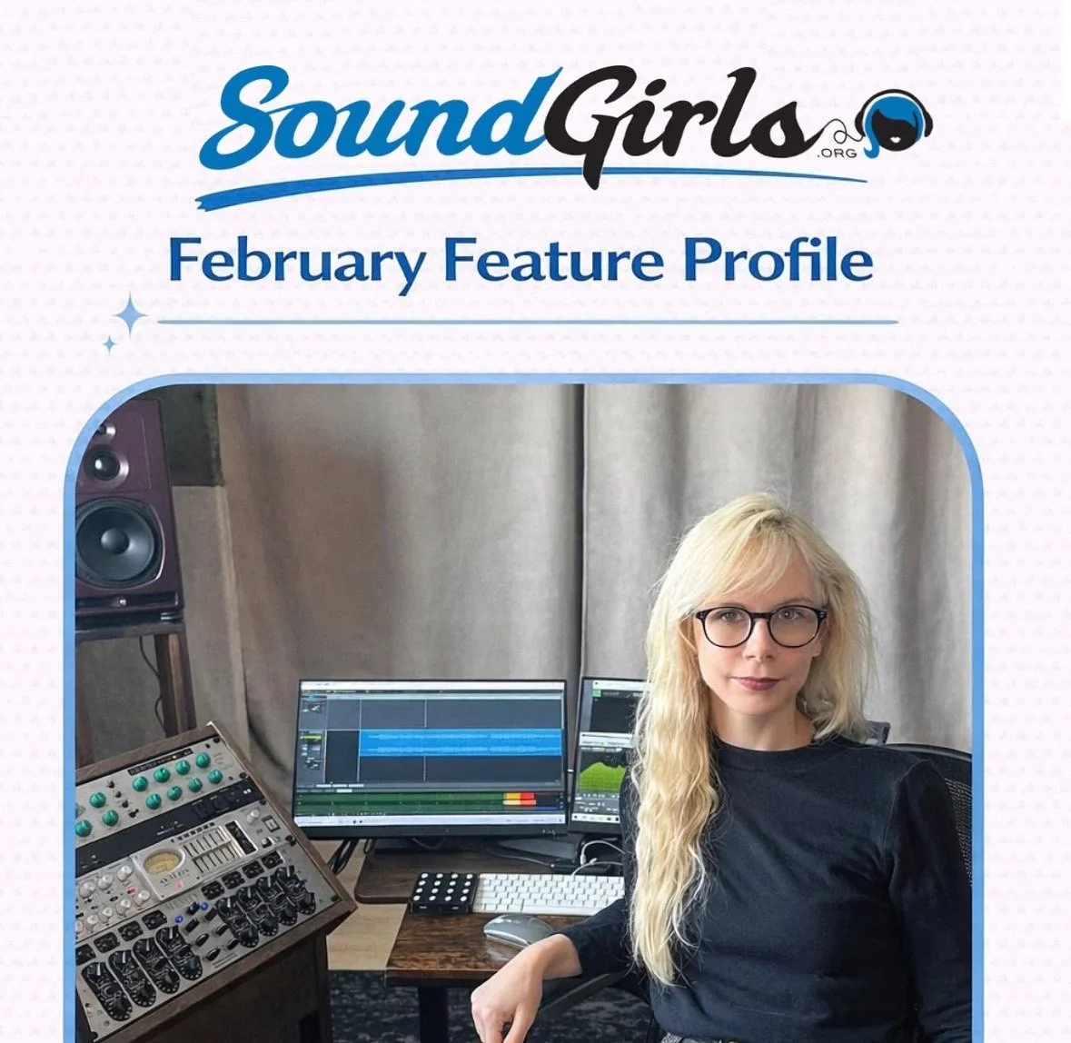 Rebecca Huston Mastering and FOH engineer, Producer and Artist