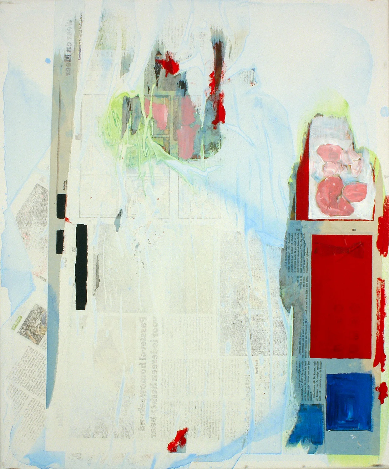 de Volkskrant , 2012, mixed media on canvas, 20"x 24"