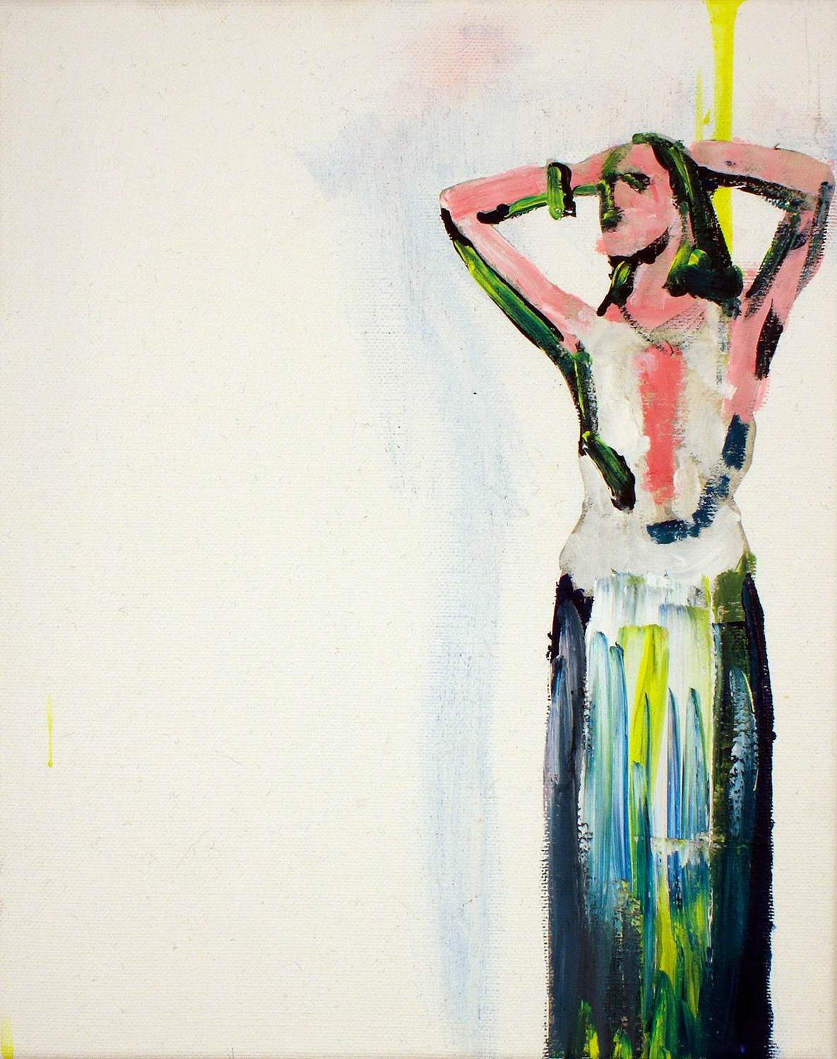 Shower Time , 2012, mixed media on canvas