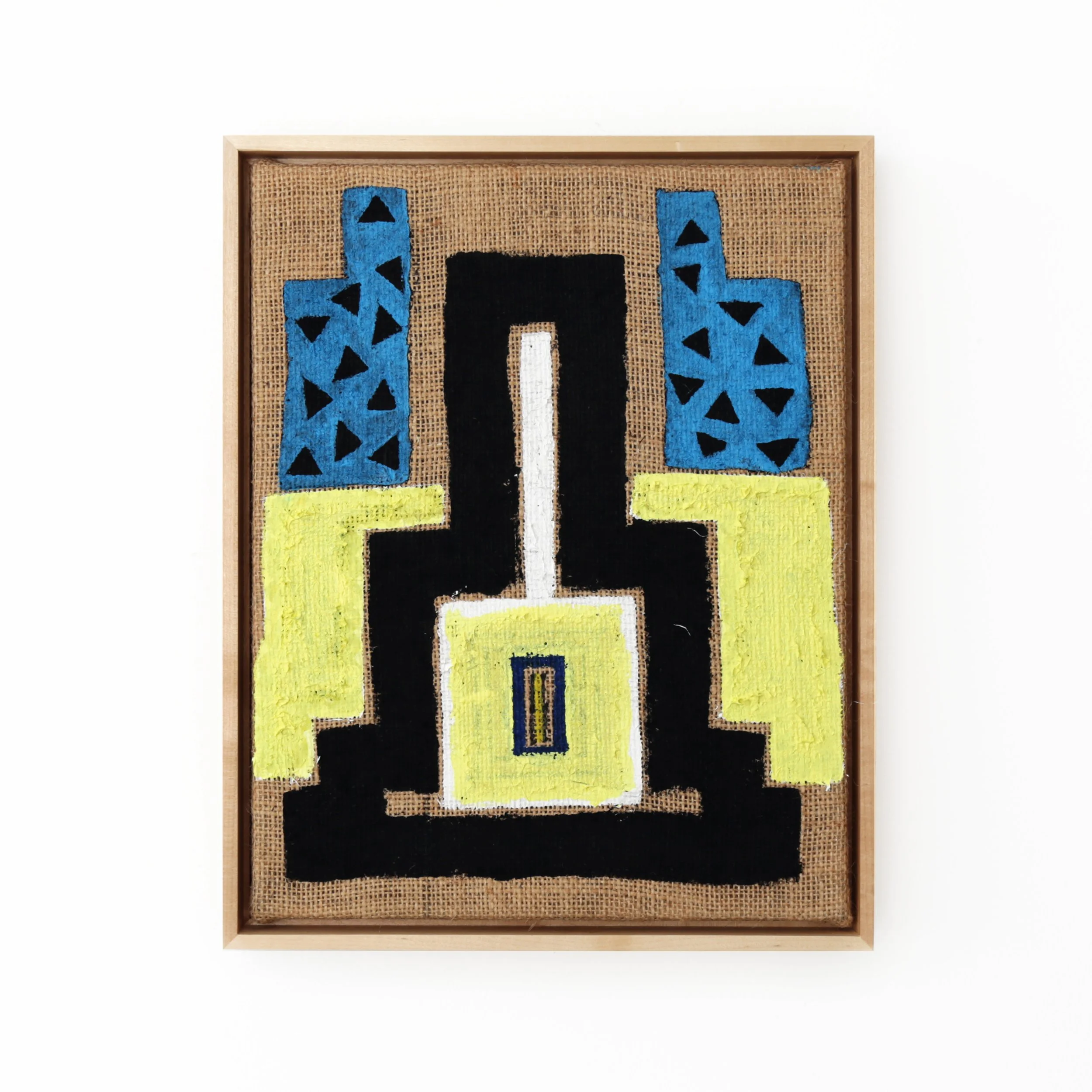   Harvest Portal,  11" x 14", acrylic on burlap, 2024 