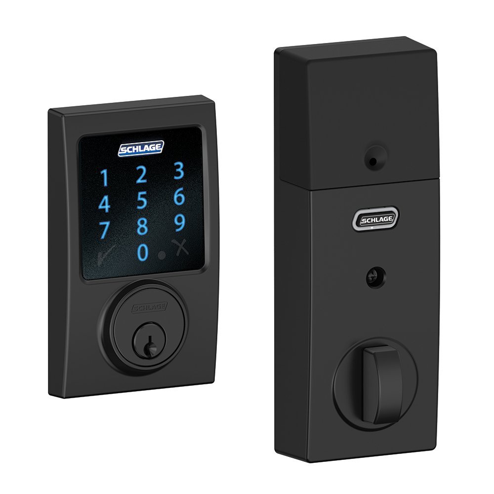 Yonomi Supported Devices - Schlage Connect Matte Black Century.jpg