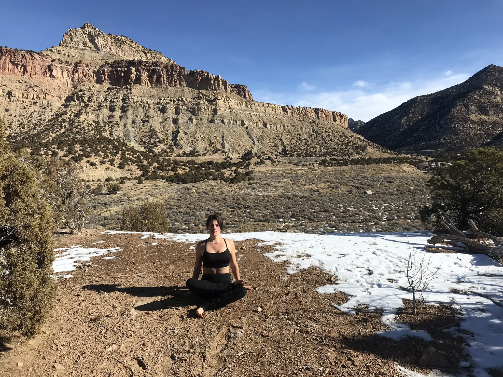 The Half Lotus stretch can be done by sitting straight up, leaning backwards, or, for a very intense, deep stretch - fold forward over your legs. 