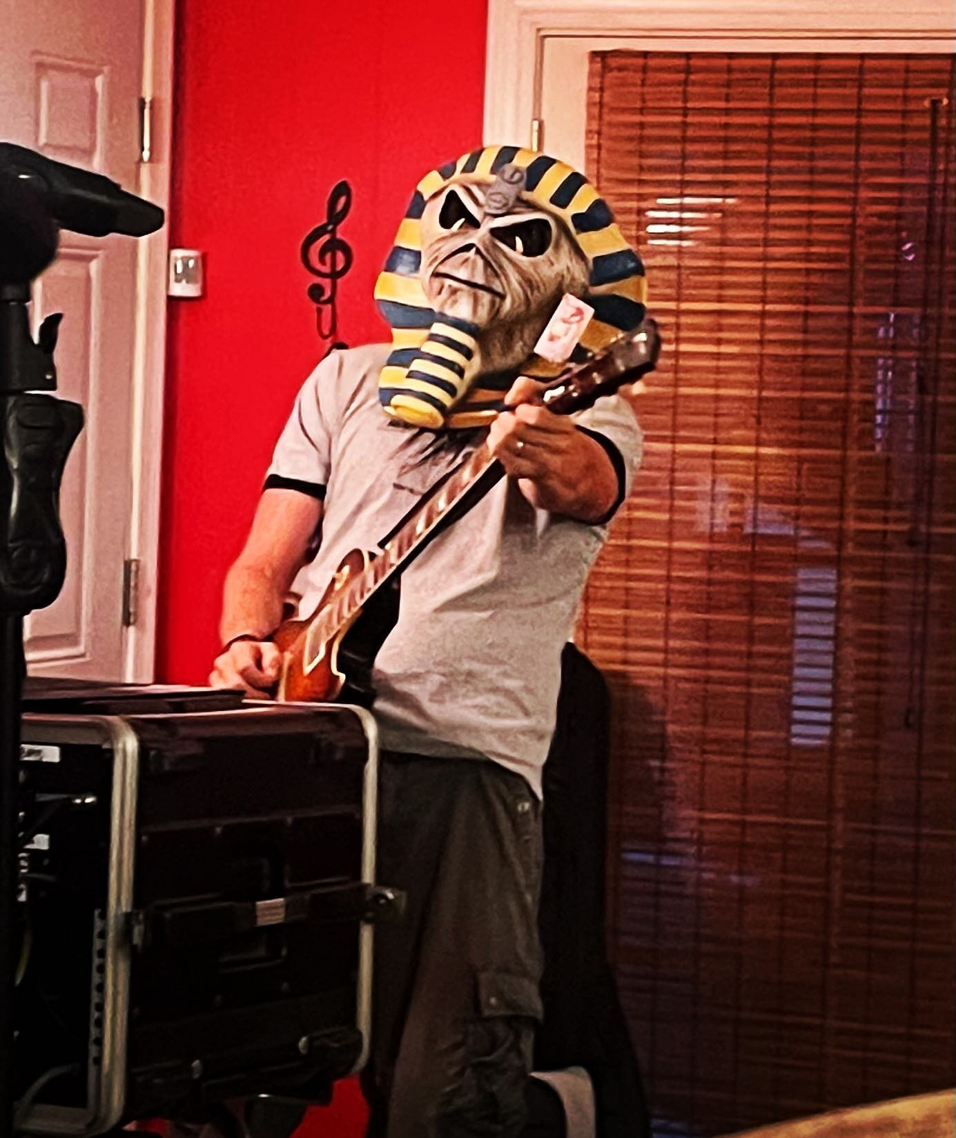 Things you see at @drfurocks band practice&hellip; #ironmaiden  #coverband  #drfurocks