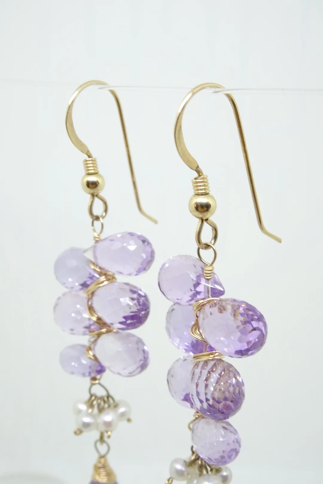 Amethyst & Freshwater Pearls, 14kt Gold Filled