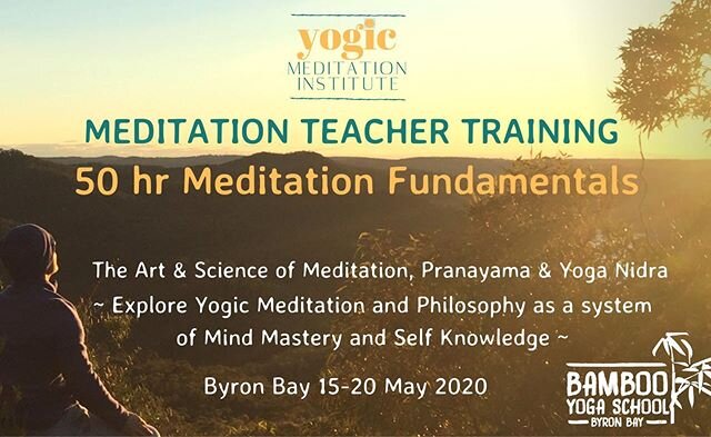 We are delighted to announce the dates for the first unit of our Meditatjon Teacher Training Program to run in 15-20 May this year..
🧘🏻&zwj;♀️
Ideal for yoga teachers and those wishing to explore the deeper possibilities of yoga practice - this cou