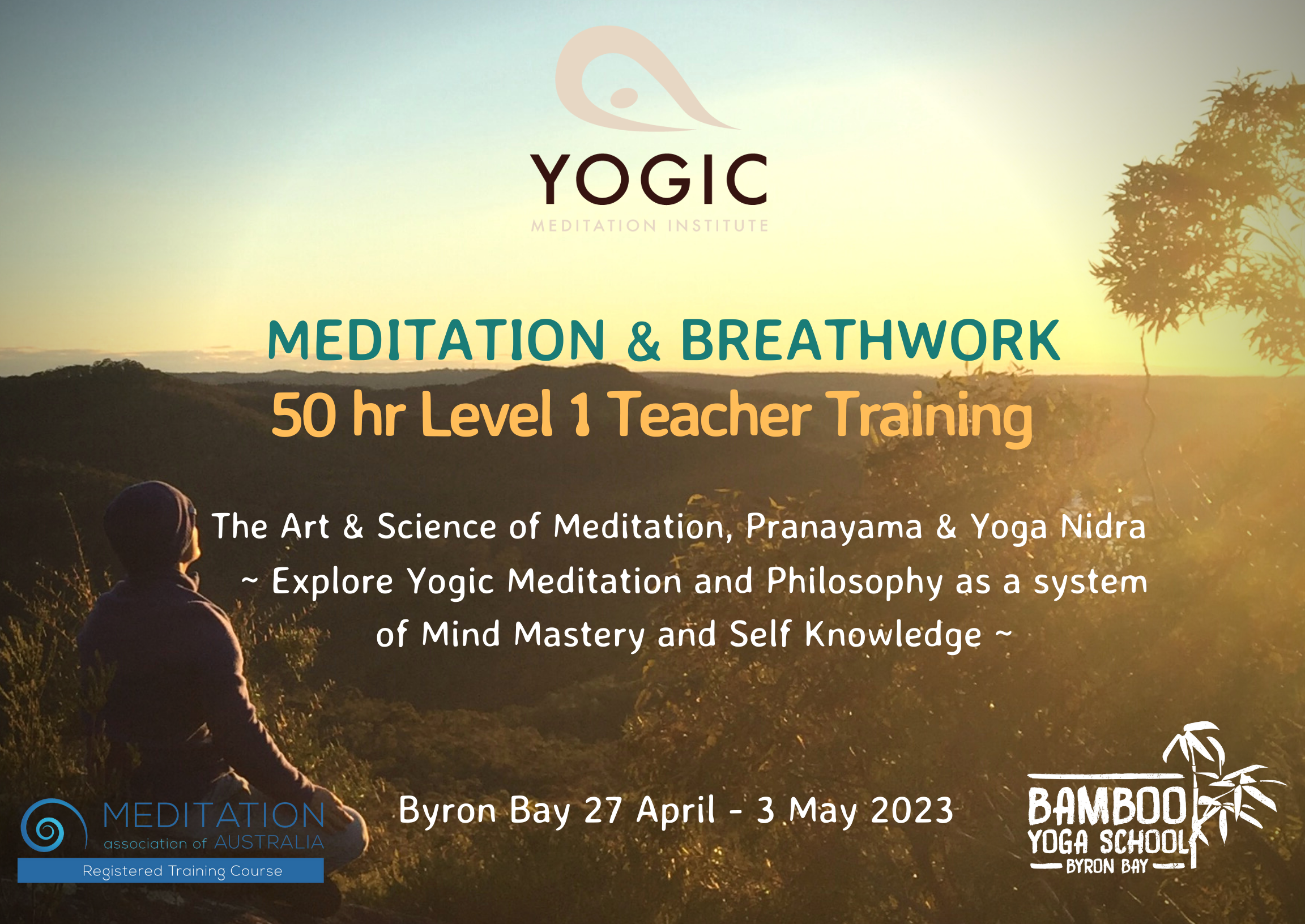 Breathwork, Yoga Nidra & Meditation Teacher Training - Byron Bay - 50 Hr Level 1