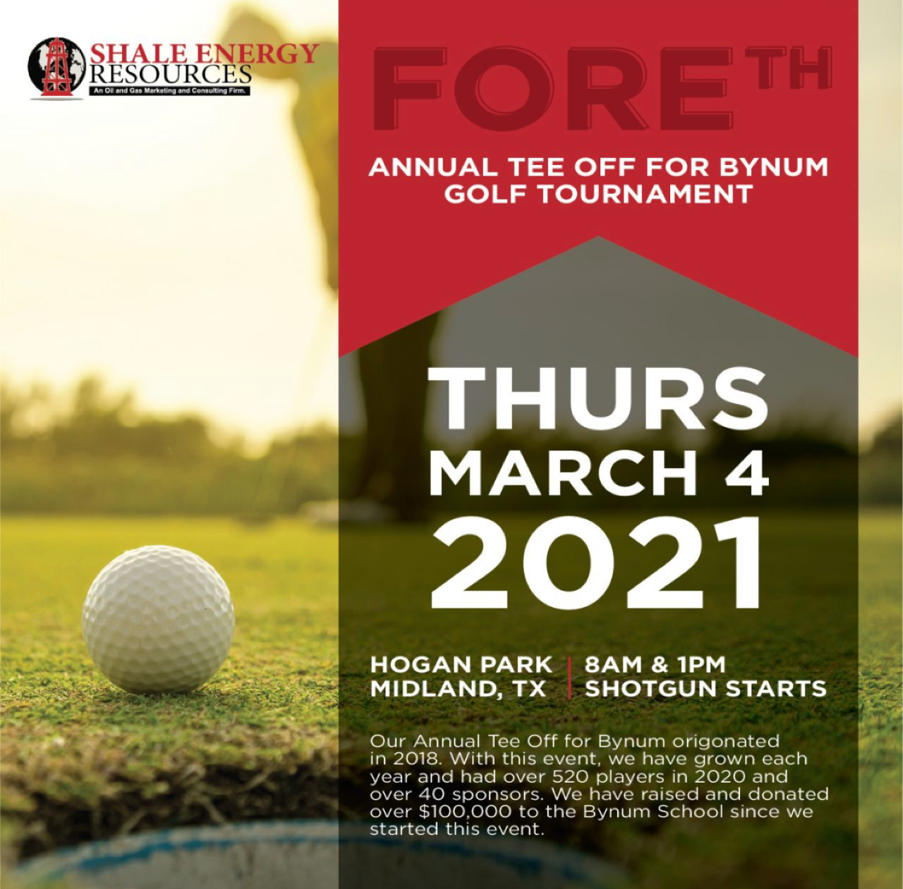 FOREth Annual  Tee Off for Bynum