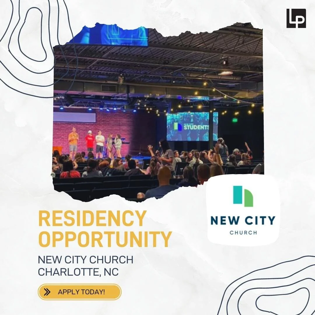 New City Church (@newcity.us) is a multi-site church in Charlotte, North Carolina. They are building a residency and development program and are looking for as many as five residents to join their team! Their passion is to help people find and follow