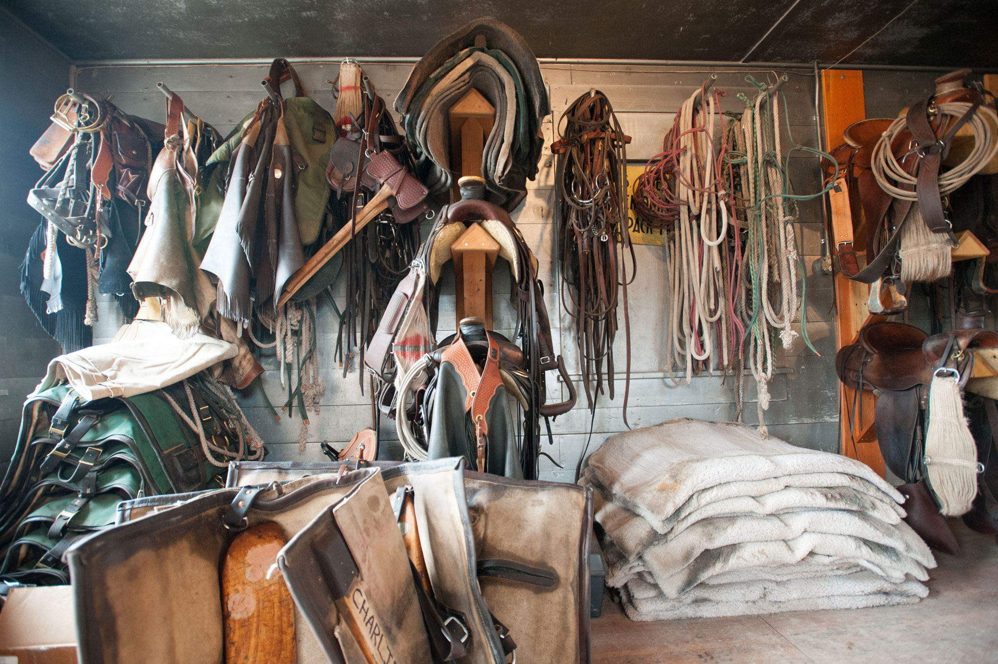 Lucius' tack room