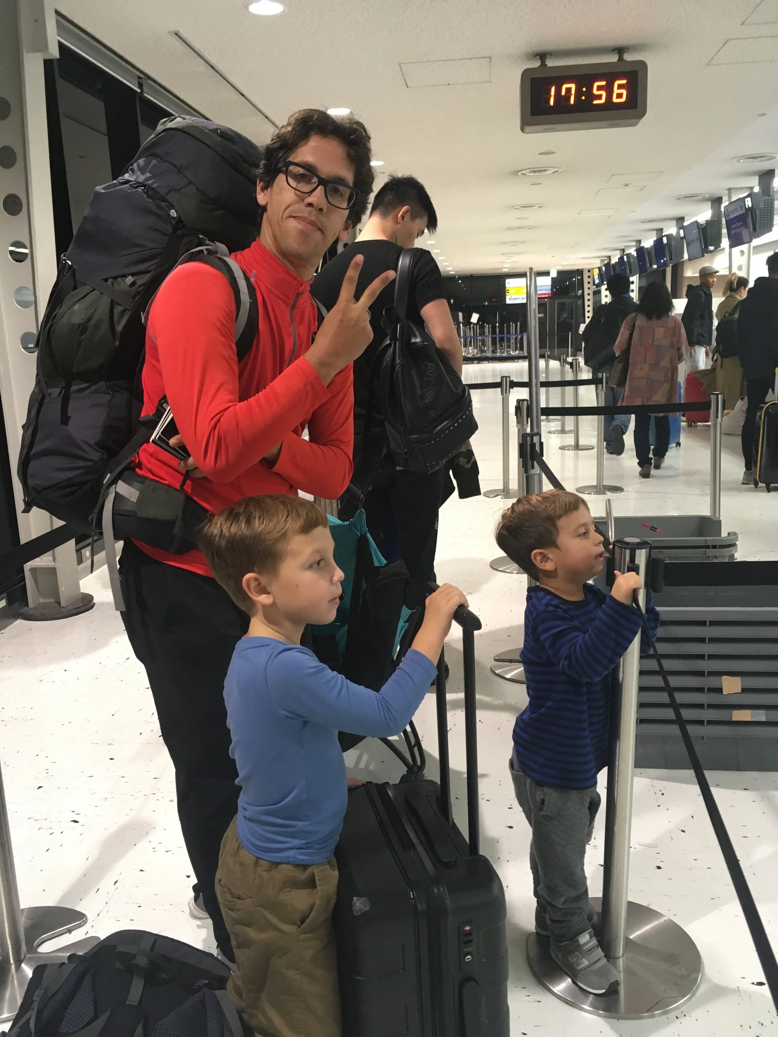 Minutos antes, pero llegamos.