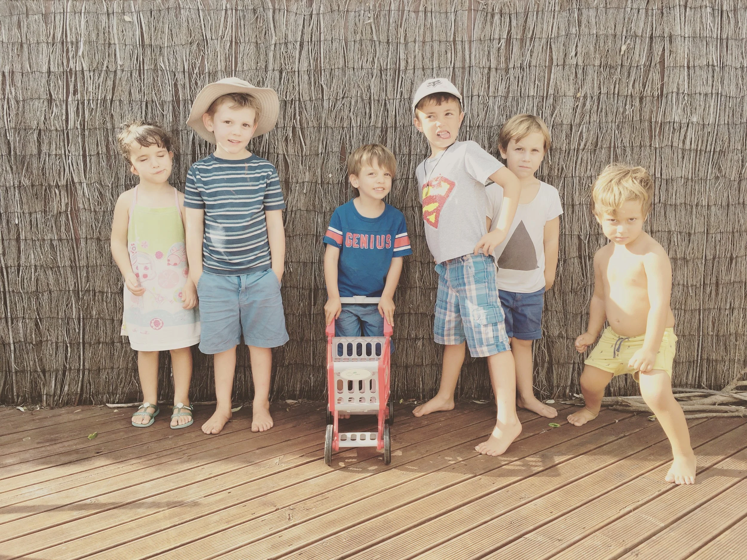 Ela, Lucca, Marco, Pablo, Beni and Blas.
