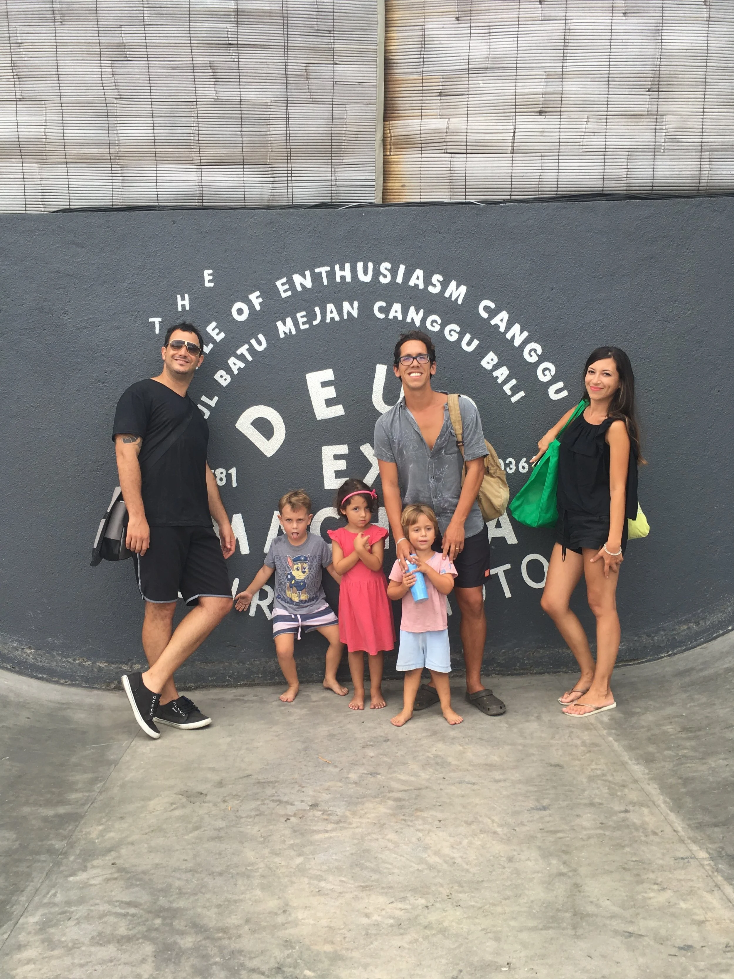 With Andrés, Julia and Tina in Bali.
