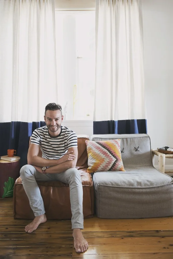 His beach: Mr Jason Grant