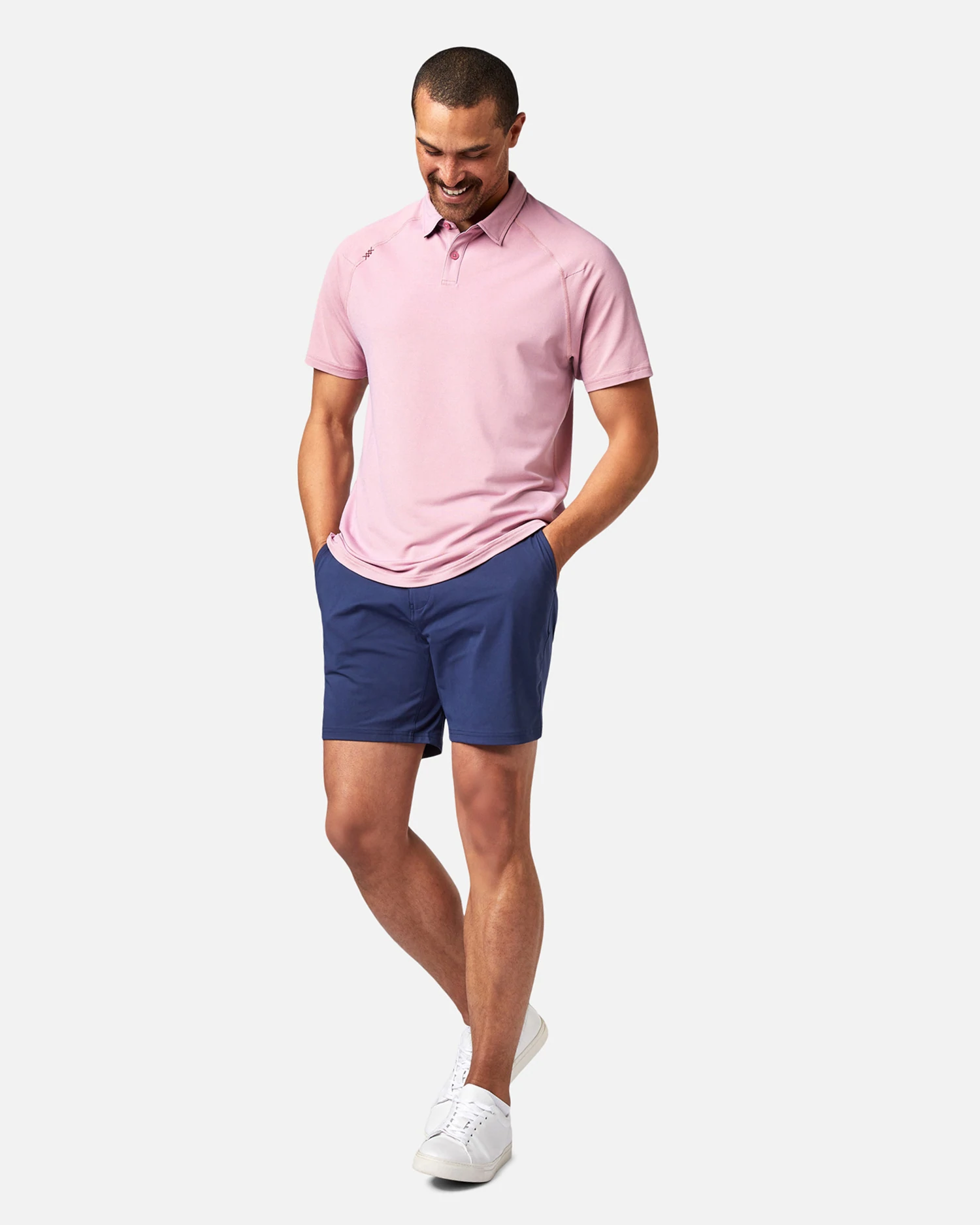 Delta Pique Polo (Chalk Violet) — CRAM 