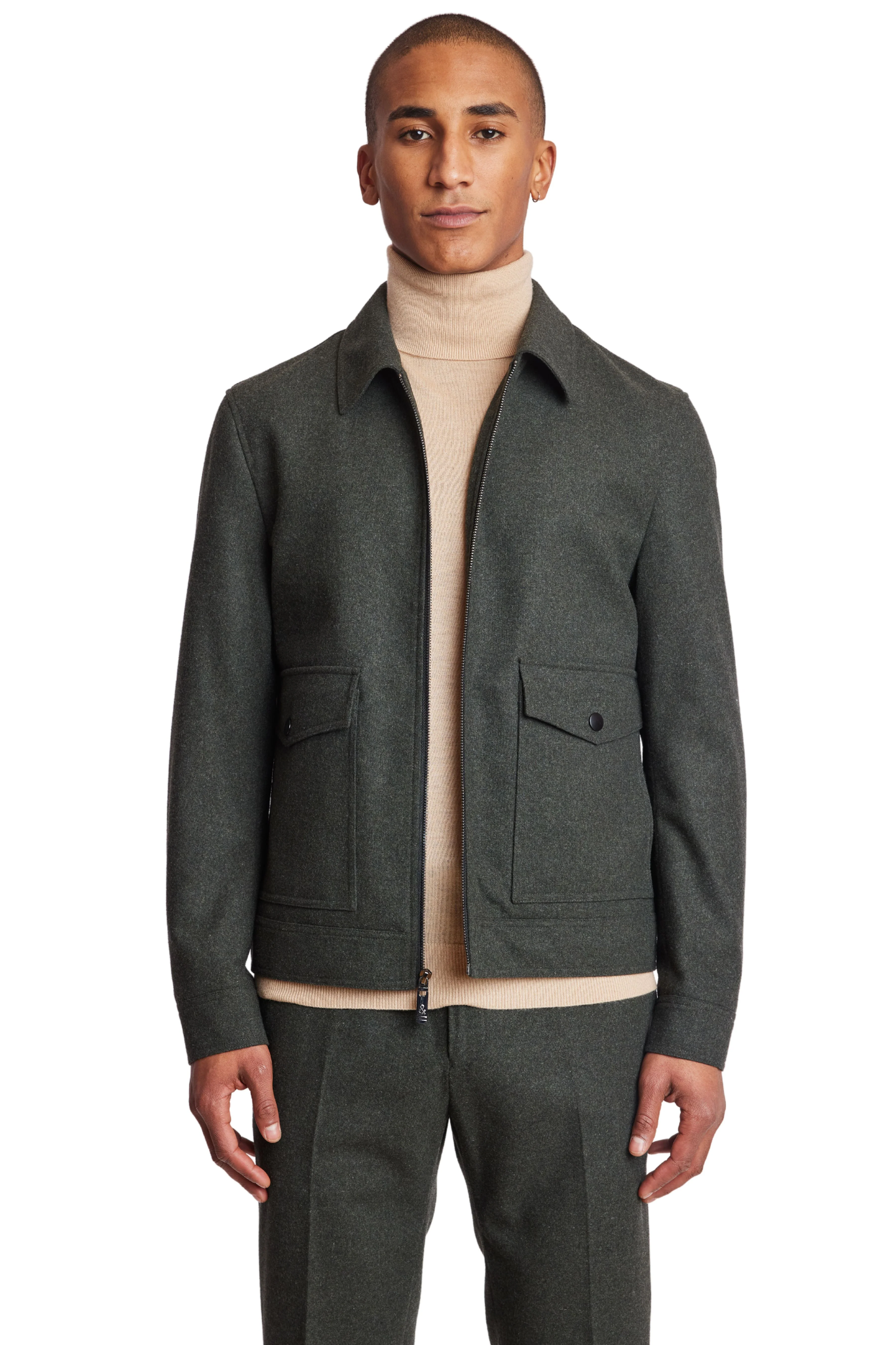 Milo Bomber Jacket (Olive) — CRAM Fashion
