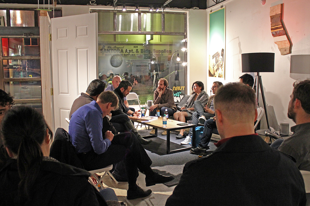 In addition to doing over 50 intercepts and surveys with store visitors over 4 days, an event was hosted one night with smart device makers (e.g. August, Nomiku, Roost, Jawbone) to have a roundtable discussion about how retail can help both startups
