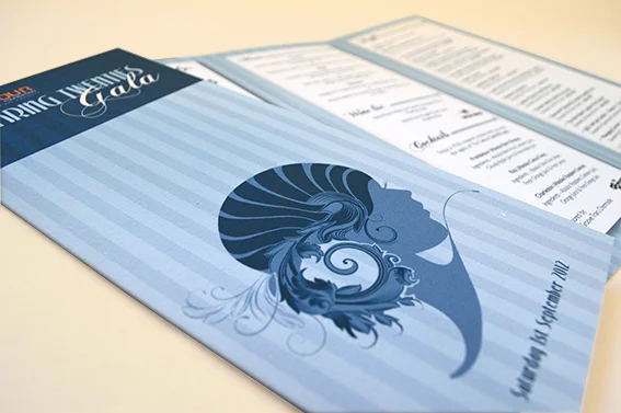 Endeavour Foundation Gala program and menu