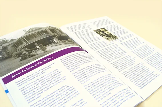 Endeavour Foundation booklet