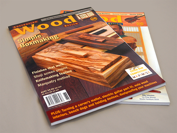 Wood Review cover design