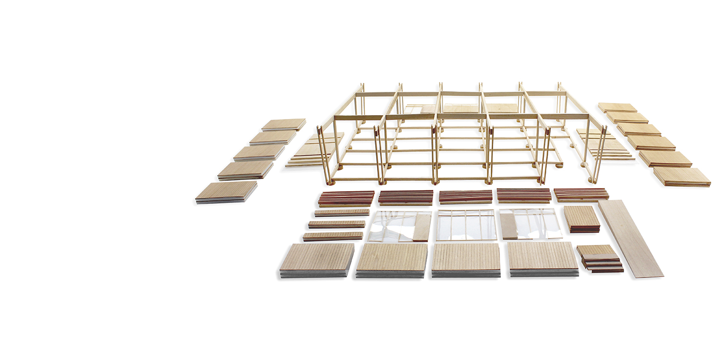 Kit of Parts /// Portable classroom /// In Development /// Assembly on site /// https://www.studiojantzen.com/projects/portable-classroom