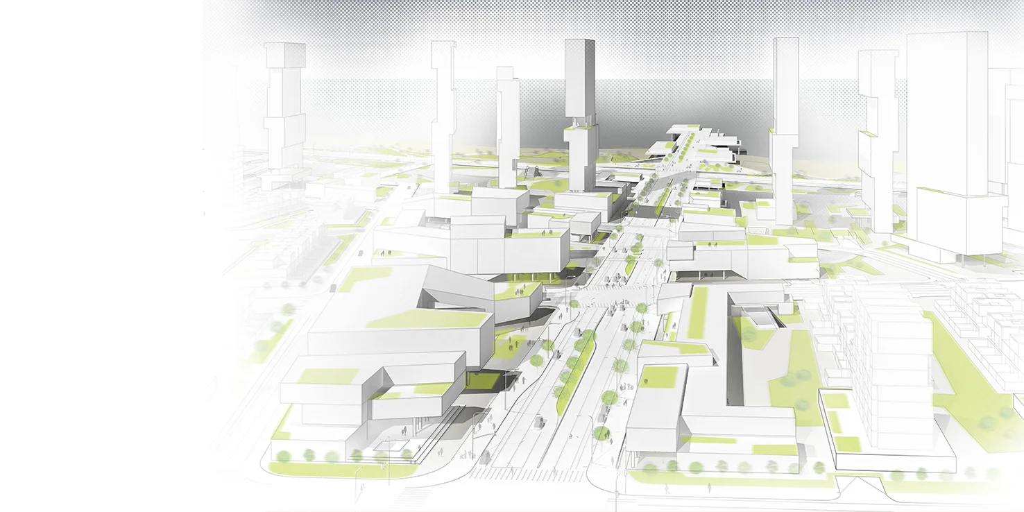 Qingdao Masterplan /// Client: China Railway Expo City /// Urban Planning /// Qingdao, China /// https://www.studiojantzen.com/projects/qingdao-masterplan-china